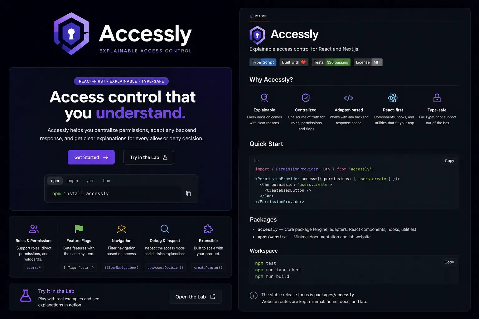 Accessly access-control developer tooling preview