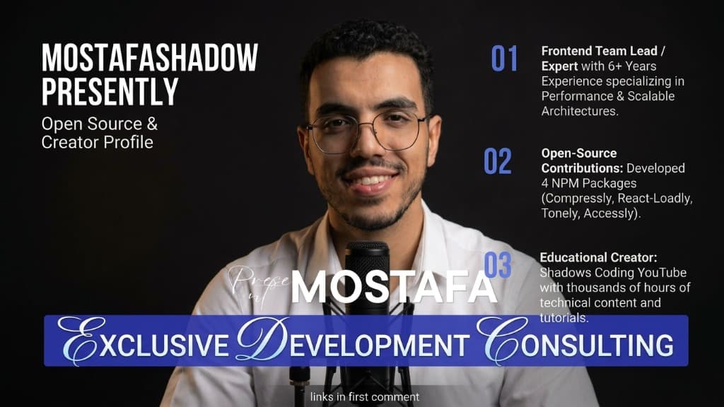 Mostafa Mohamed Abdalla in creator and engineering consulting broadcast studio.